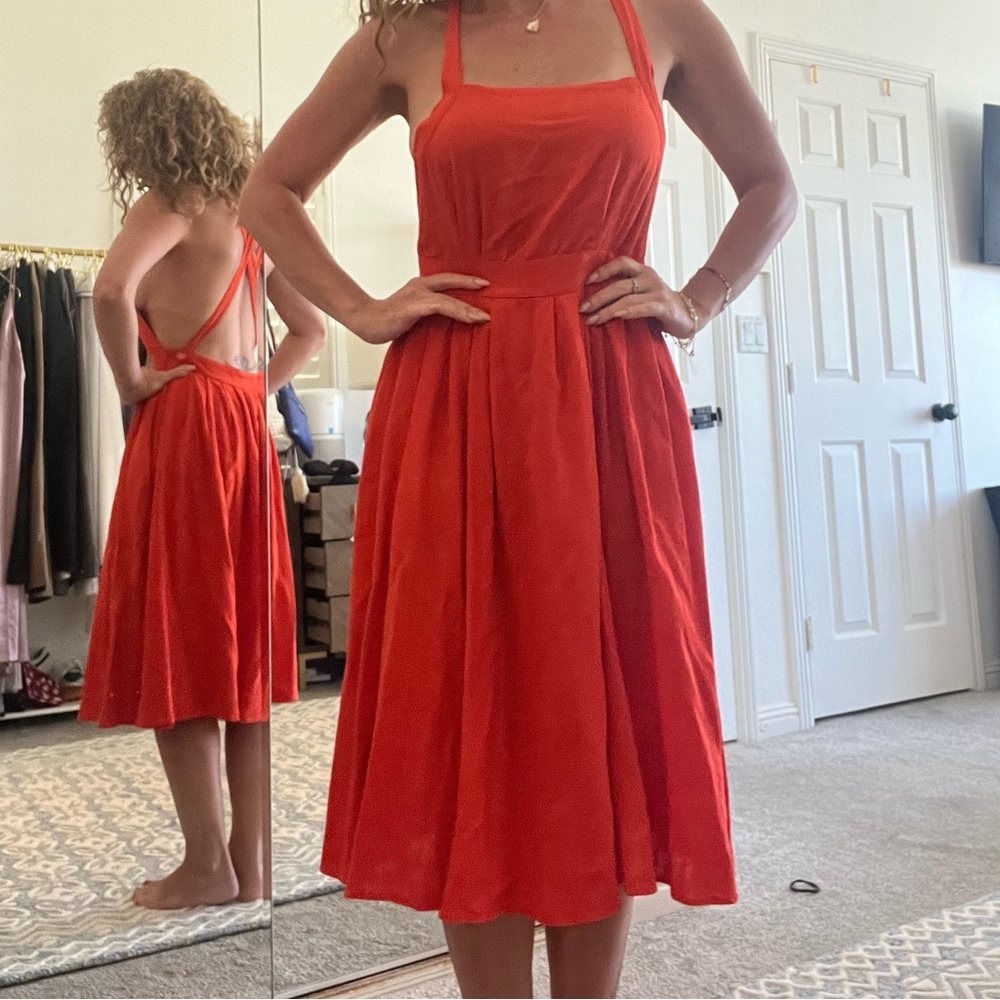 Red dress